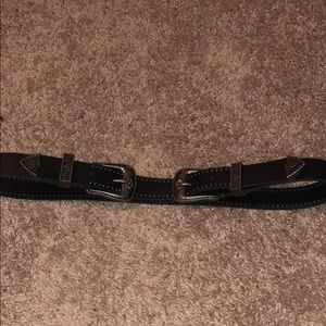 American Eagle black leather belt